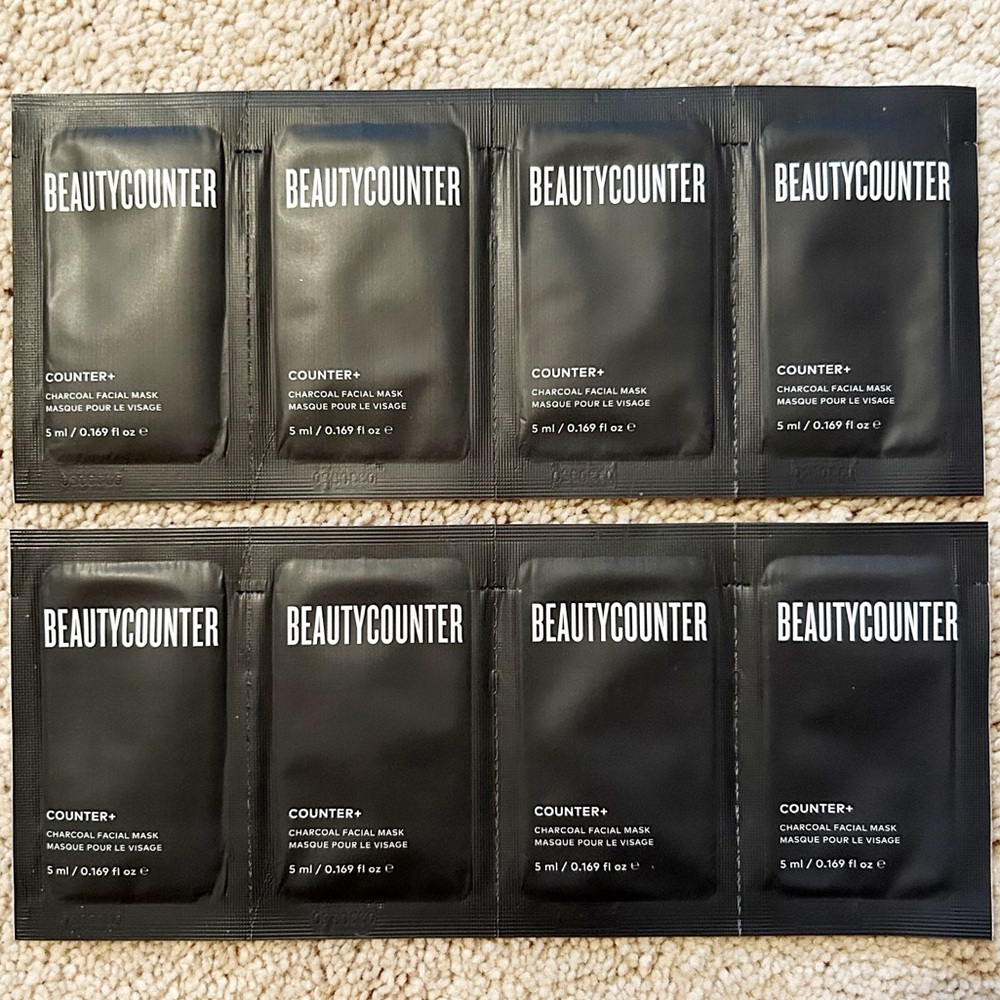 16 Beautycounter Charcoal Mask Applications (8 Travel Packs)